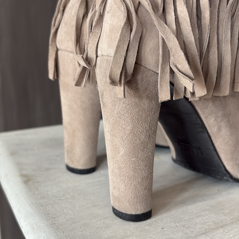 NWOB Stuart Weitzman Ankle Fringe Booties - Picture 6 of 10